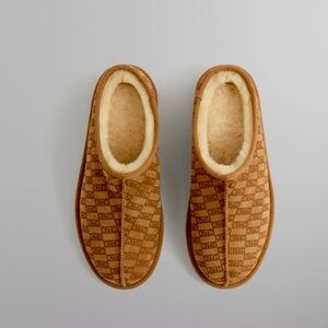 Kithmas Monogram Shearling Slippers